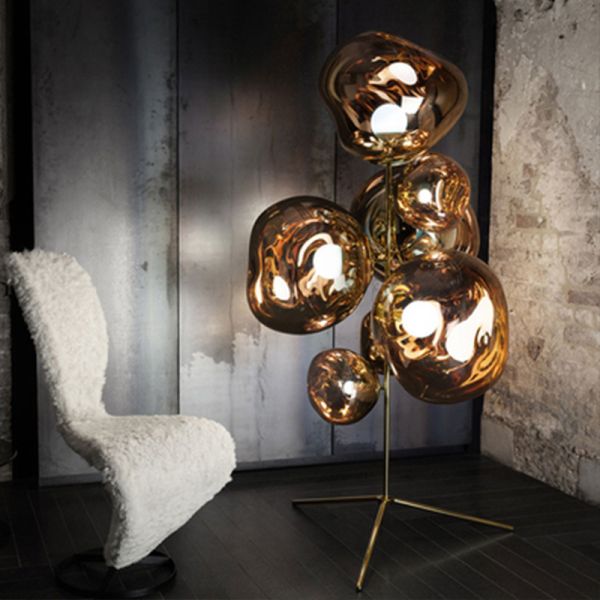 Postmodern Creative Melt floor lamps Acrylic LED lamp Lava Irregular Standing tripod lamp(WH-MFL-30)