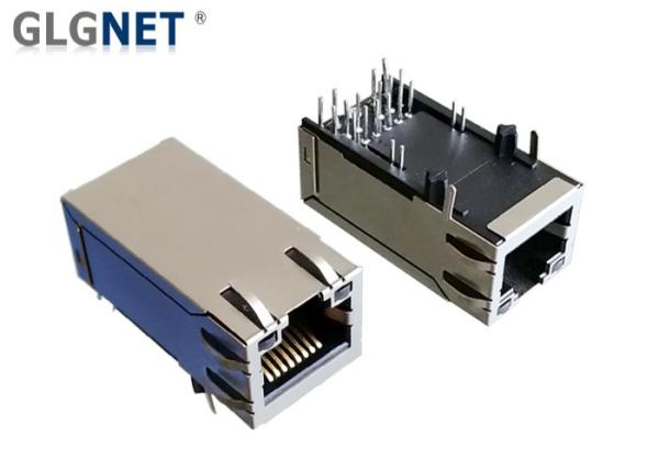 Tab Up Magnetic RJ45 Modular Jack Single Port 10G For Internet Data Center