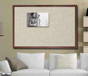 Decorative Wooden Framed Notice Boards CMYK Printing Logo Eco - Friendly