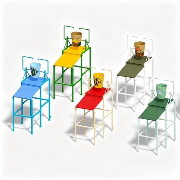 Large 5m High Tipping Bucket Water Park Equipment For Commercial Splash Pad And Pool Project