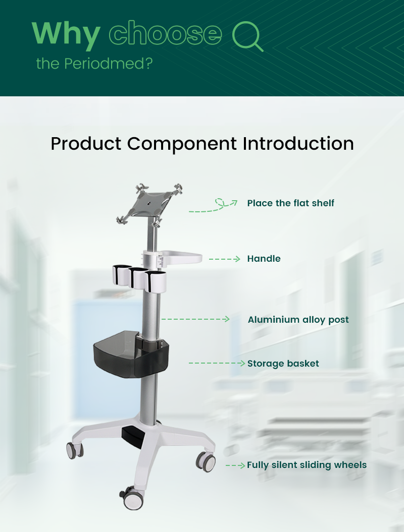 Yonker Medical Trolley Cart Hospital Tablet Medical Trolley Medical Ultrasound Trolley Cart