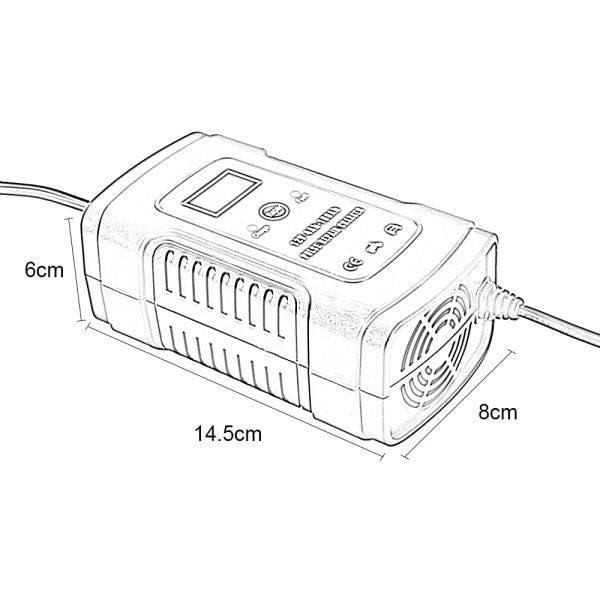 Smart Deep Cycle 12V Automatic Lead Acid Battery Charger Pulse Repair