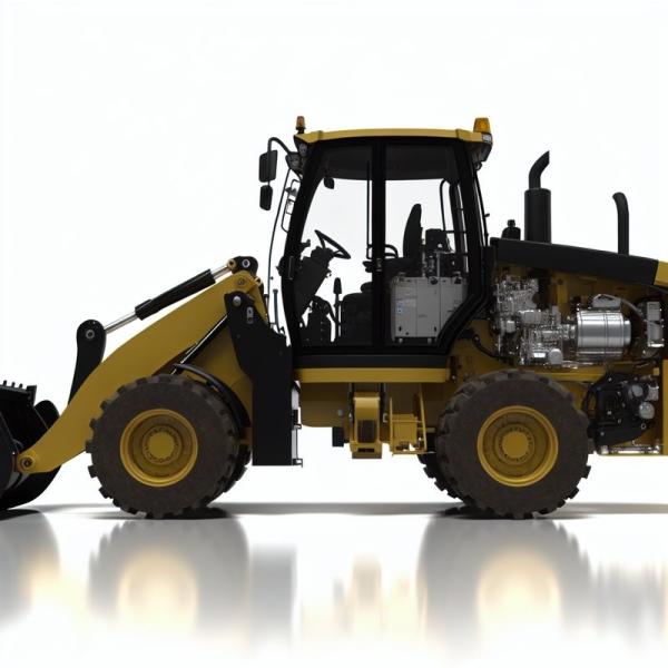 4*4 SAM388 Backhoe Loader with 6 in 1 Bucket Hot Sale in Ecuador