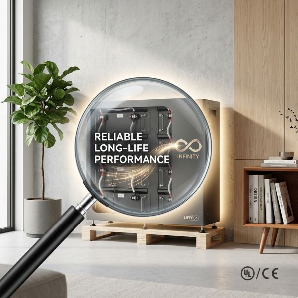 51.2V 100AH Wall-Mounted LiFePO4 Battery 5.12kWh Home Energy Storage System with Smart BMS Bluetooth