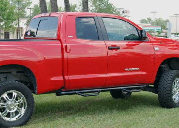 Ford 2015 All New Raptor F150 Steel Side Step Bars Black Running Boards