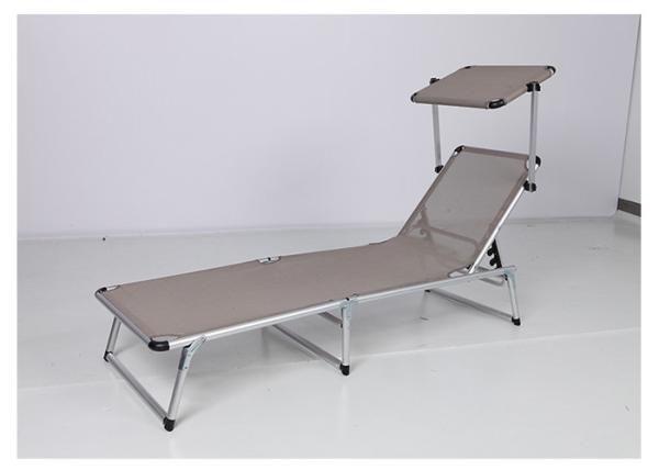 Customized Beach Foldable Sun Lounger With Aluminum Tube Material
