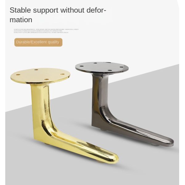 Newly Designed Metal Furniture Cabinet Bed Luxury Style Diagonal Tube Sofa Furniture Legs Round Tapered Sofa Legs