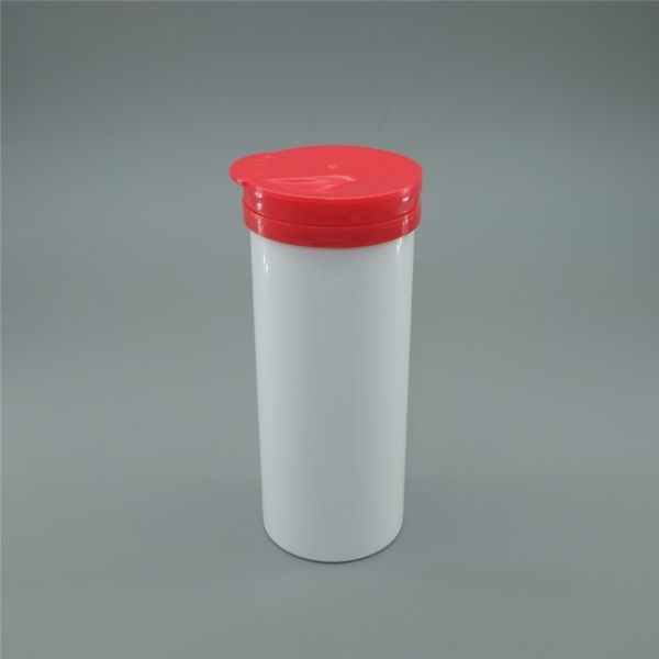 Customized Color Effervescent Tablet Flip-top Tube with Desiccant and Food Grade Plastic