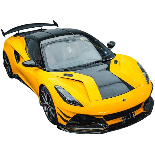 Lotus Car Fitment Dry Carbon Fiber Hood Replacement Add on Aero Body Kits for Emira Amans Design