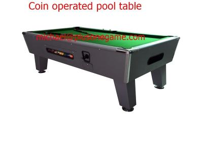 Manufacturer Coin Operated Pool Table 8' Wood Pay Pool Table with Wool Felt playing court