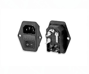 White Or Black PC Wall Argentina Electrical Sockets 3 Poles Female Round Single Power Outlet 10A 250V Grounded 2500W