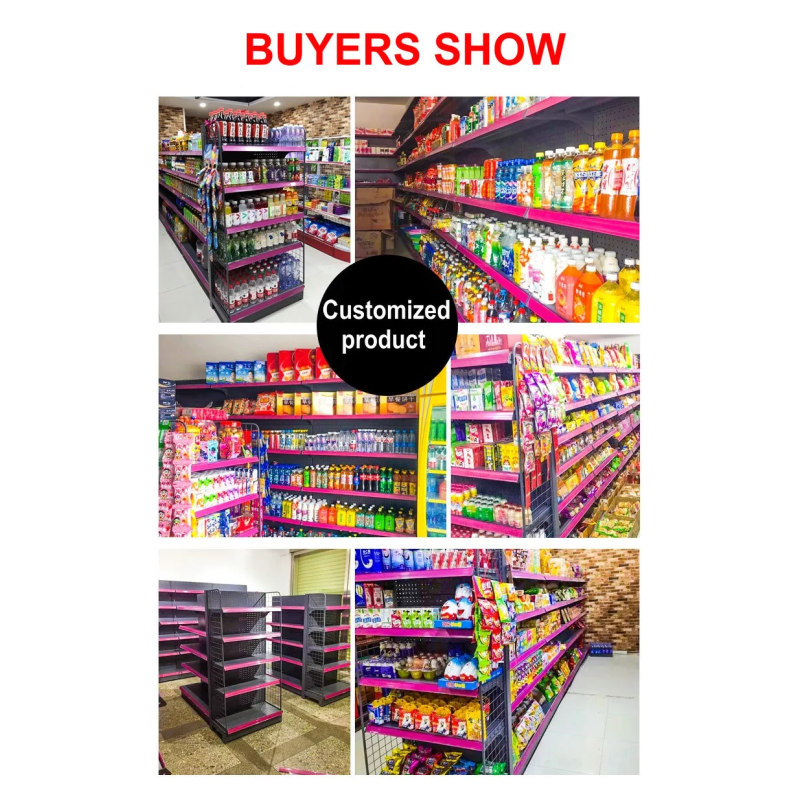 Multi-Function Steel Storage Display Unit with End Cap Gondola and Optional Features