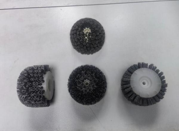 Nylon Wire Industrial Round Head 100MM Diameter Rotary Cylinder Nylon Brushes
