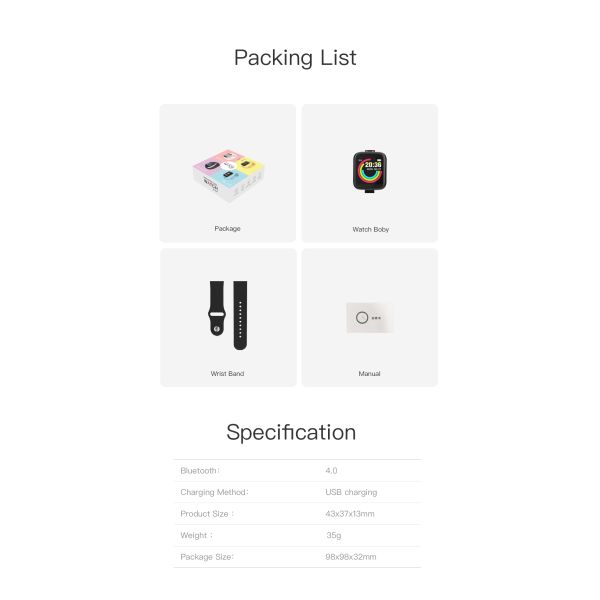 поручать USB IPS пластикового Smartwatch 1,44 фитнеса женщин 50mah»