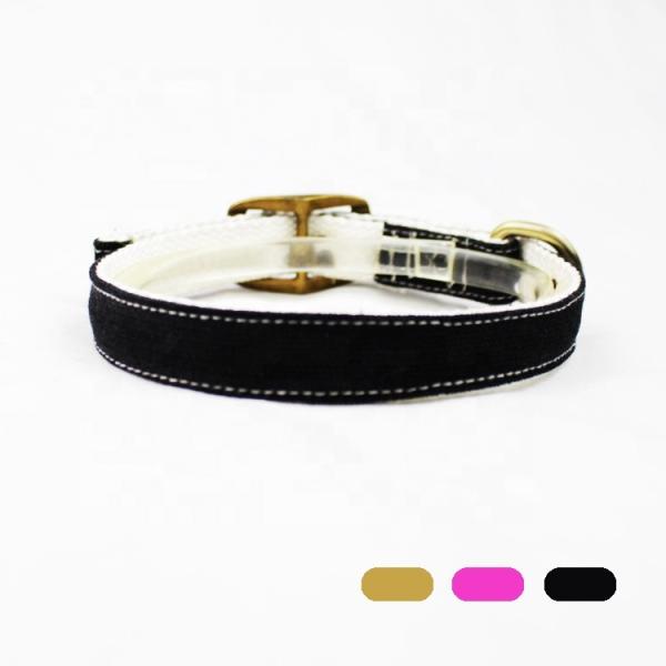 C505 Wholesale Adjustable Canvas Cotton Waterproof Pet Dog Training Collar Sublimation