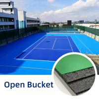 Multi Sport Synthetic Spu Acrylic Tennis Court Green Spray Painted