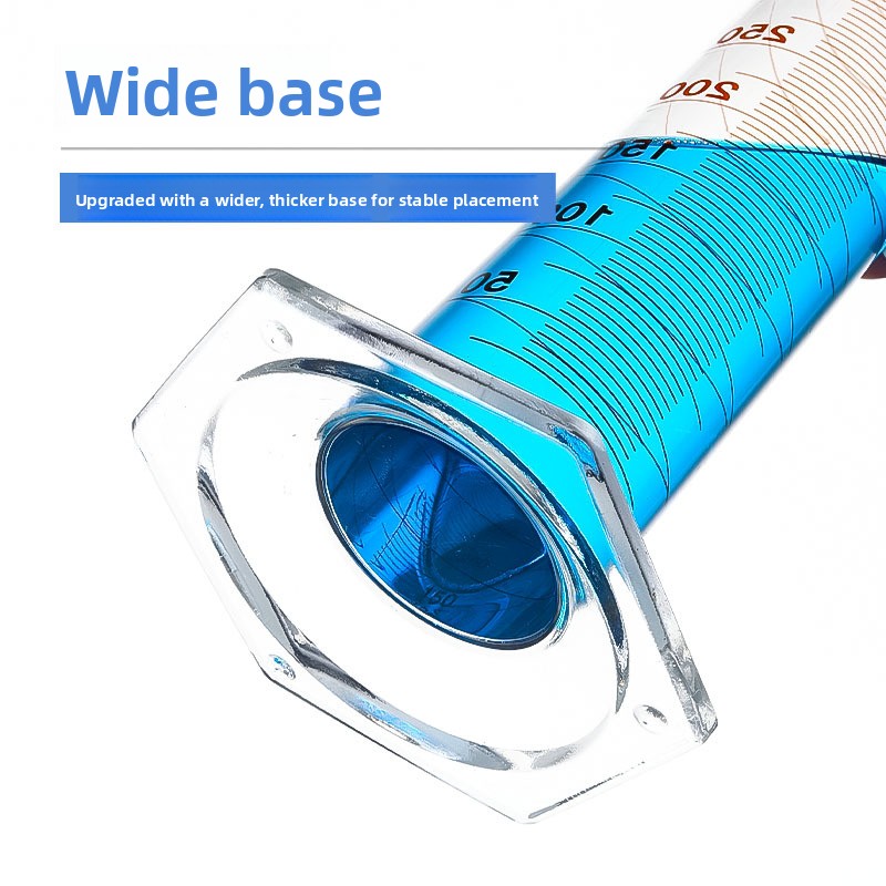 Factory  High-borosilicate Glass Measuring Bottle Clear 100mL 250mL 500mL Thickened Hexagonal-base Glass Cylinder
