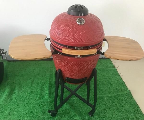 Yakitori Charcoal Barbecue 24 Inch Kamado Grill With Hot Pot