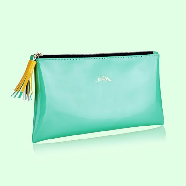 Jessup Makeup Brush Storage Premium PU Leather Waterproof  Cosmetic Bag Closure Lightweight CB011