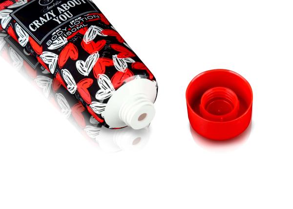 Durable High Impact  Plastic Cosmetic Tubes Red Screw On Cap 150ml 5.07 Fl.OZ