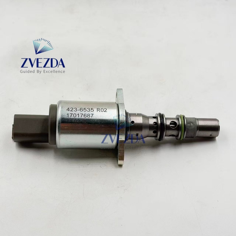 ZVEZDA Hydraulic Proportional Solenoid Valve Replace Part Number 423-6535 R02 17017687 Fit 966H 972H 980K