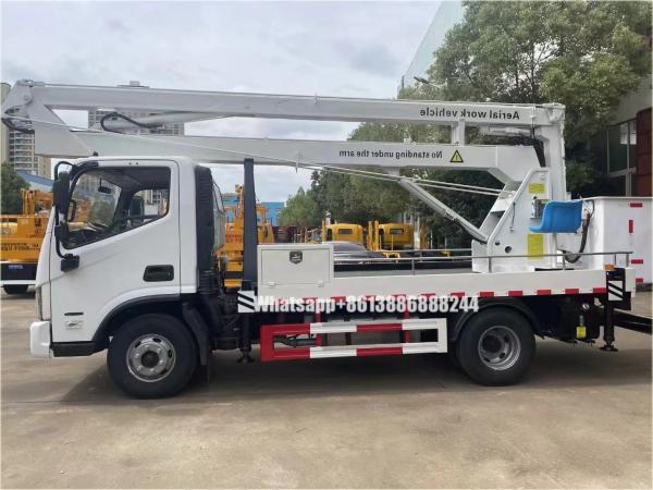 Foton 4*2 Plateforme élévatrice mobile à rangée unique Camion de levage Camion nacelle Camion plateforme aérienne