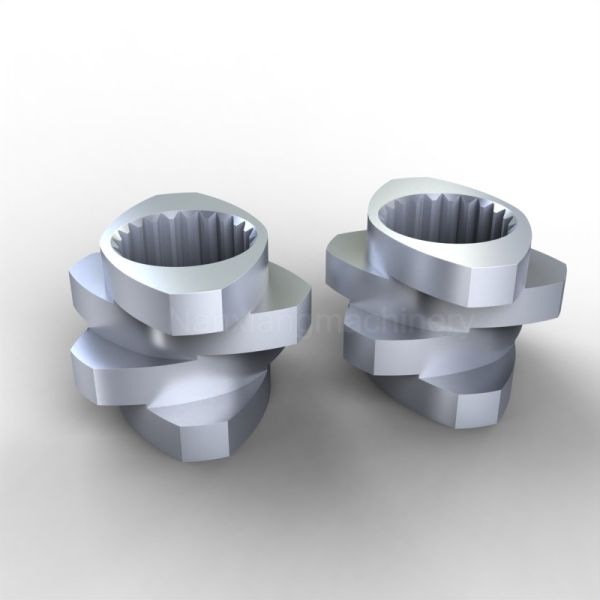 Stainless 0.02Mm Tolerance Spline Kneading Blcok Heating For Twin Screw Extruder