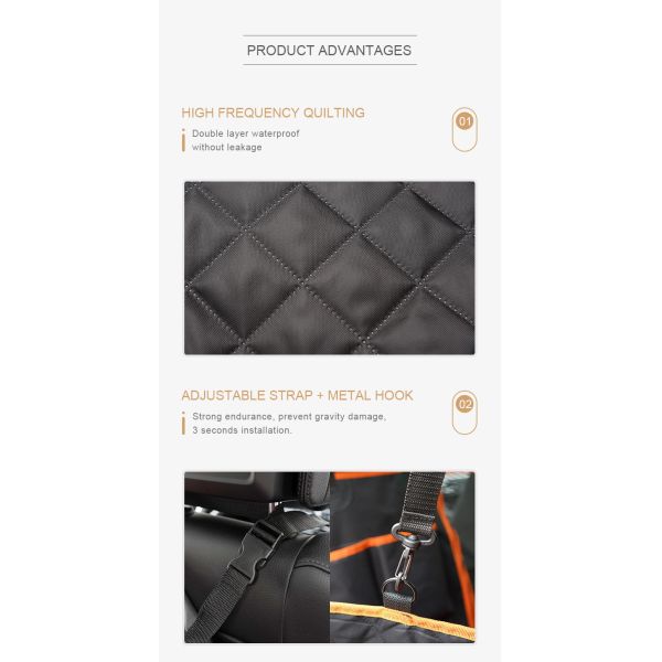 Dog Car Seat Cover for Back Seat, 4-in-1 Waterproof Pet Dog Seat Cover for SUV 100% Scratchproof Nonslip