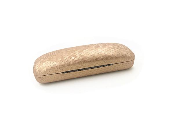 Golden Soccer Line Optical Glasses Case Bright Leather Reading Glasses Case