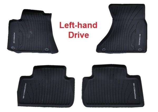 PVC Black Floor Mats for Porsche Macan 2014 2016 , Foot Mat with Original Style Logo