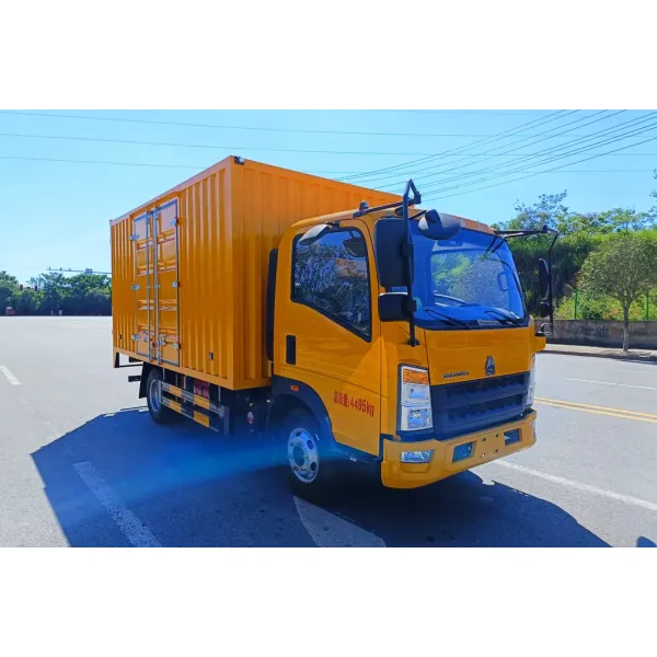 Sinotruk HOWO 4X2 Multi-Functional Repair and Maintenance Vehicle , Small Repair Vehicle , 800kg Electric Crane + 3500W Inverter