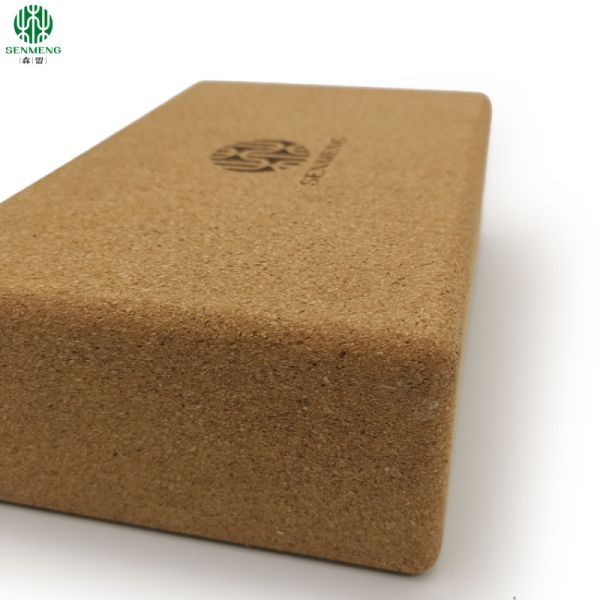 Organic and Durable Custom Eco-Friendly Natural Non-Slip Cork Yoga Brick for a Hypoallergenic and Antifungal Practice