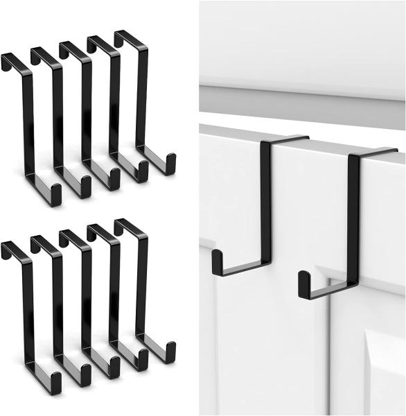 Multifuncional em forma de Z sobre o gancho da porta para 1 3/8 polegadas e 1 3/4 polegadas largura da porta