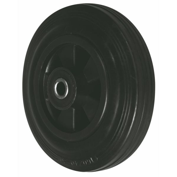 6/8 Inch 150/200kg Load Capacity Black Rubber Polypropylene Swivel Caster with Brake