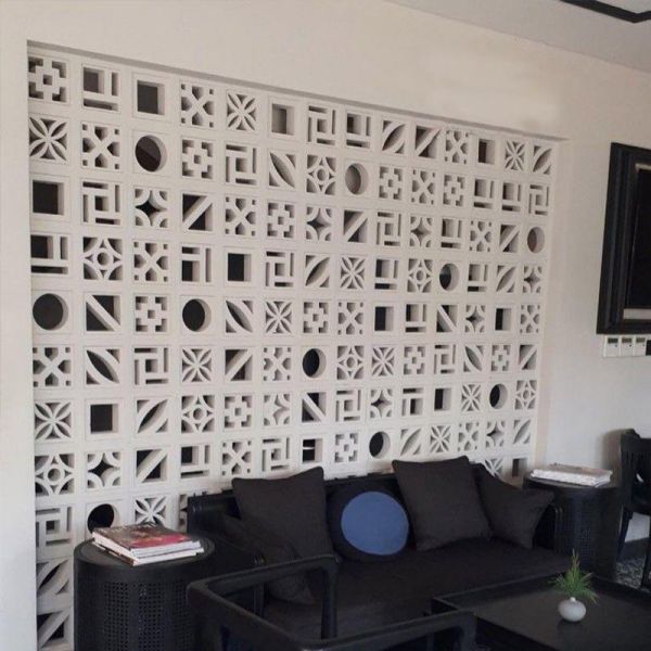 Concrete Screen Block Cement Hollow Lattice Bricks Breeze Block Interior Exterior Partitions Wall Cladding