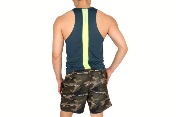 Elastic Waist polyester Camo Print Board Shorts Mens Short Swim Trunks