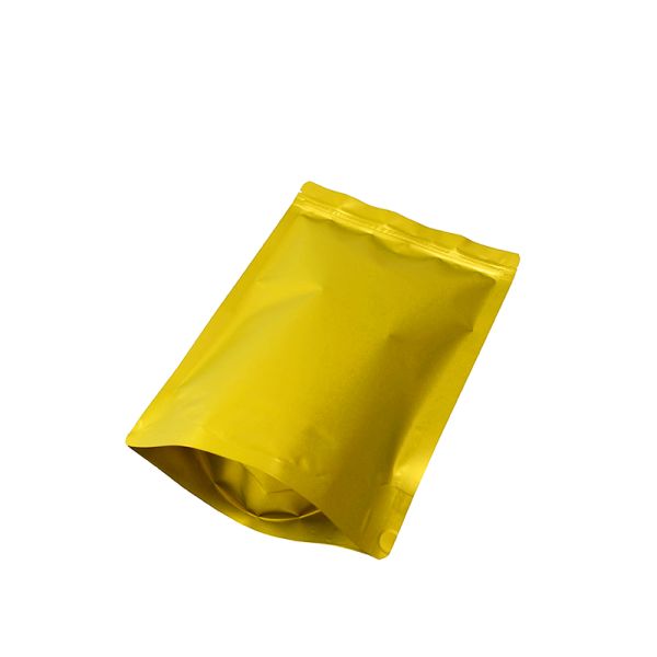 Dried Food Yellow Print Custom Resealable Pouches