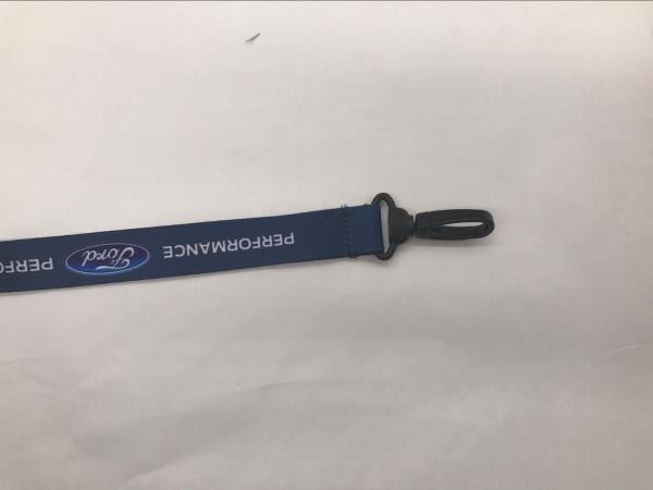 Promotion Neck Strap Dye Sublimation Lanyards For Card Holder , Black Color