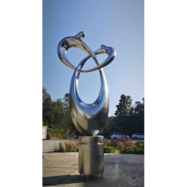 4m Height Customized Metal Statue Modern Abstract Sculpture Outdoor For Decoration