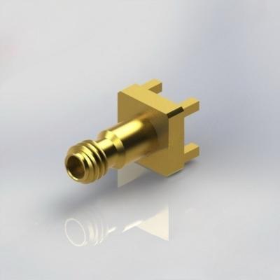 Conector coaxial do bronze 1mm RF do OEM com .009 Pin 110 gigahertz para PWB misturado da tecnologia