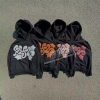 Custom 100 Cotton 3d Puff Pint 400GSM Fabricantes de sudadera con capucha de Terry de alta calidad con capucha casual de peso pesado