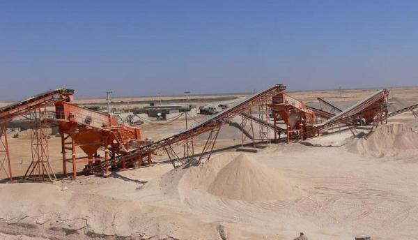 stone crushing production plant for railway
