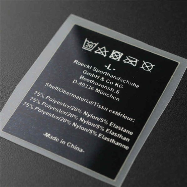 Nontoxic Heat Transfer Tagless Iron On Clothing Labels