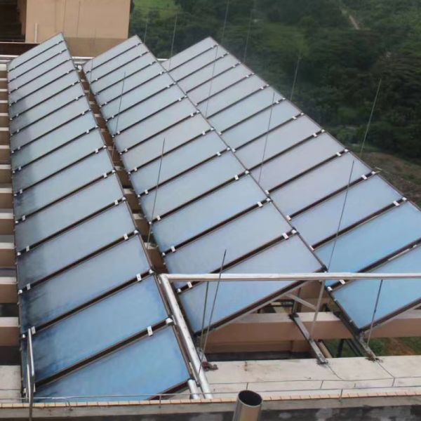 2000x1000mm High Performance Engineering Flat Plate Solar Collector With Blue Film