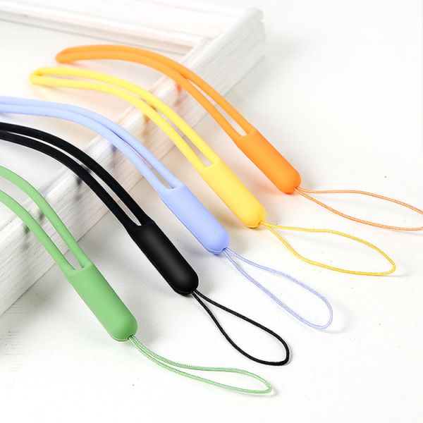 Multicolor Sturdy Silicone Rubber Supplies Mobile Phone Strap Odorless