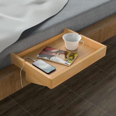 Bed  Bunk Bamboo Bedside Shelf Irregular Bamboo Clip On Bedside Shelf