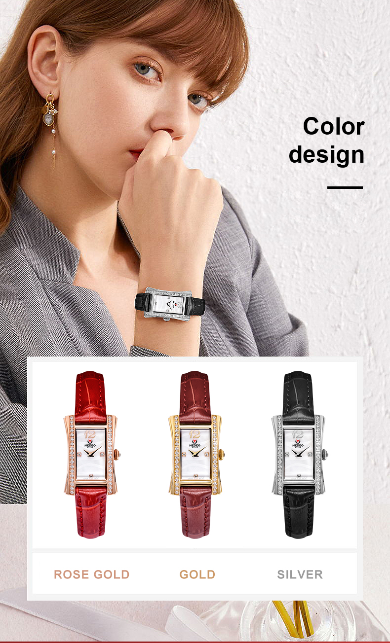 Luxury Square Quartz Watch For Women · CE/ROHS Certified