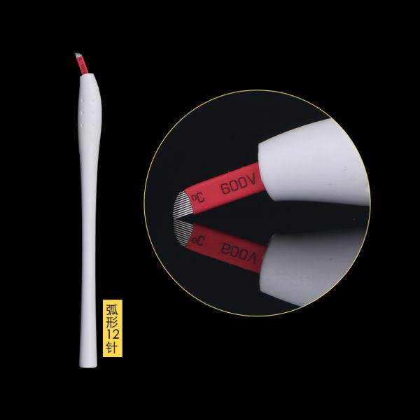 EO Gas Sterilized Manual Eyebrow Tattoo Pen Blister Packing / Microblading Hand Tool