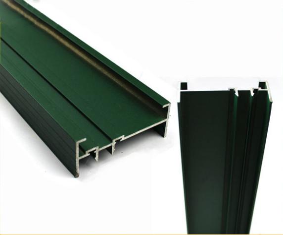 Corrosion Resistant Powder Coated Aluminium Extrusions Wardrobe Sliding Door Parts