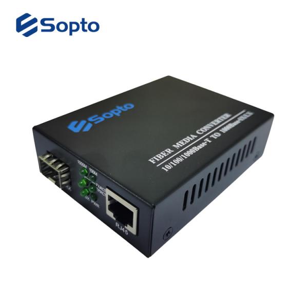 10/100/1000Base OEM Fiber Media Converter RJ45 SC Duplex 20KM